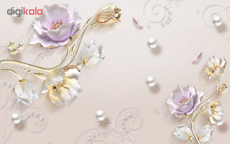 پوستر دیواری سه بعدی طرح گل کد 3DFL292