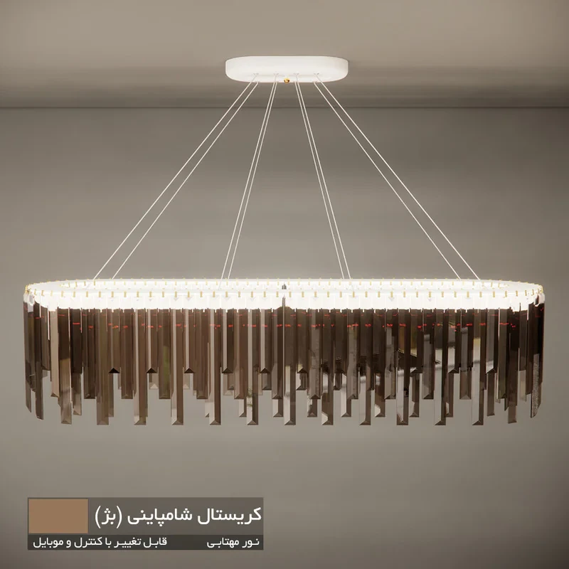 لوستر نورکیا مدل لاینر قندیلی کد 1Ln-90G