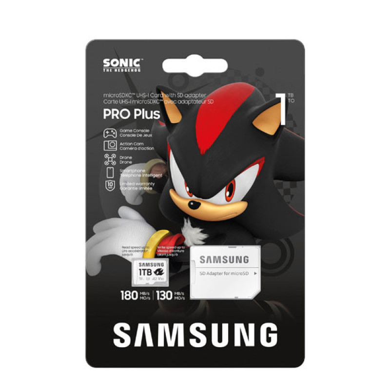 کارت حافظه microSDXC سامسونگ  مدل PRO PLUS کلاس A2 استاندارد UHS-U3 سرعت 180MBps ظرفیت1 ترابایت به همراه آداپتور SD