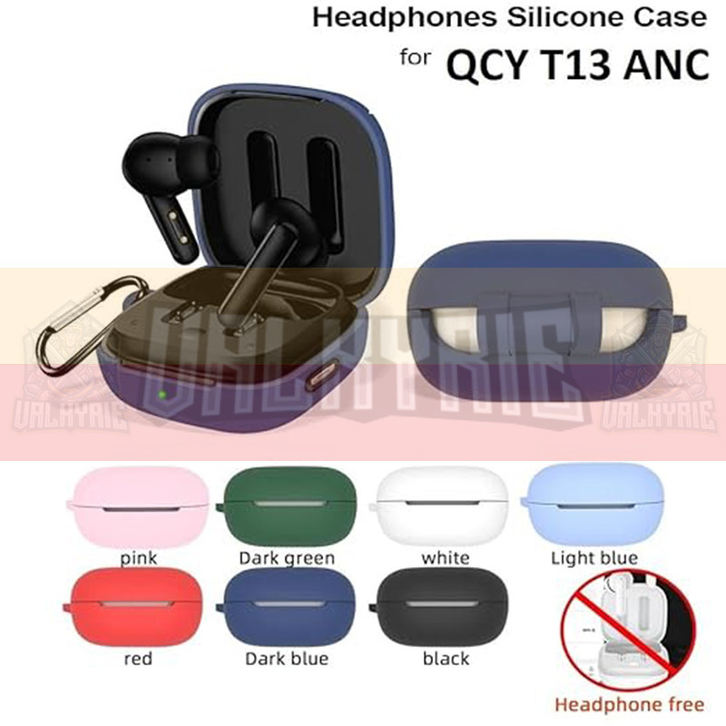 کاور والکری مدل Silicon Case-V مناسب برای کیس  هدفون بی سیم کیو سی وای T13 ANC