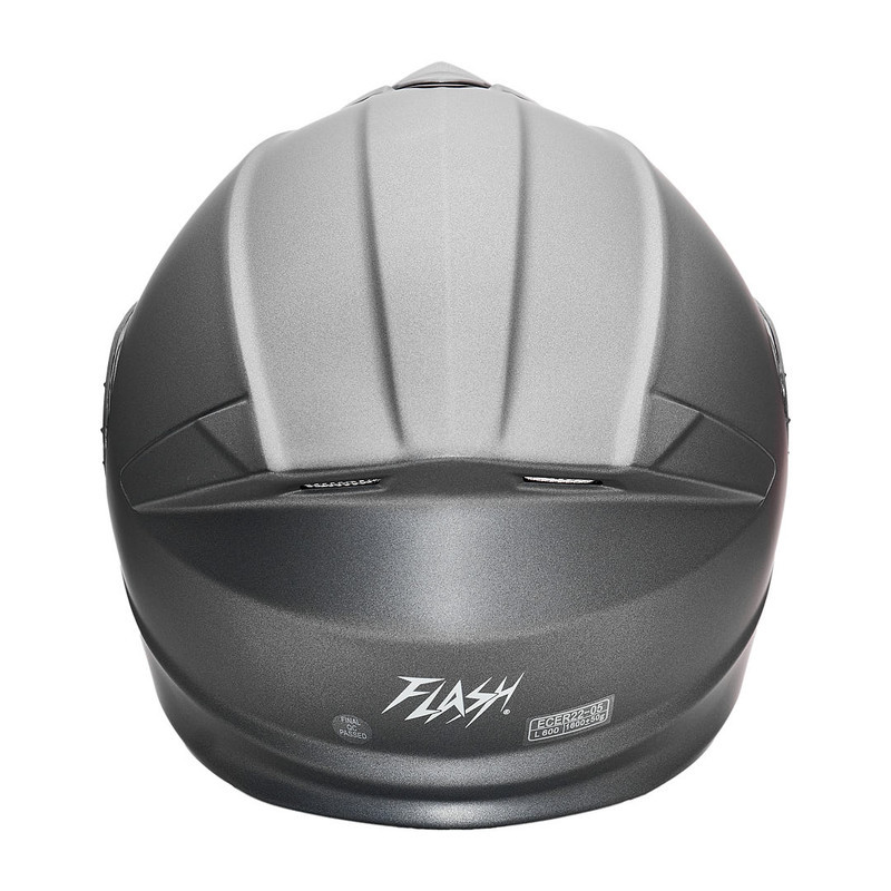 کلاه کاسکت فک متحرک فلش مدل 935Ssv titanium gray