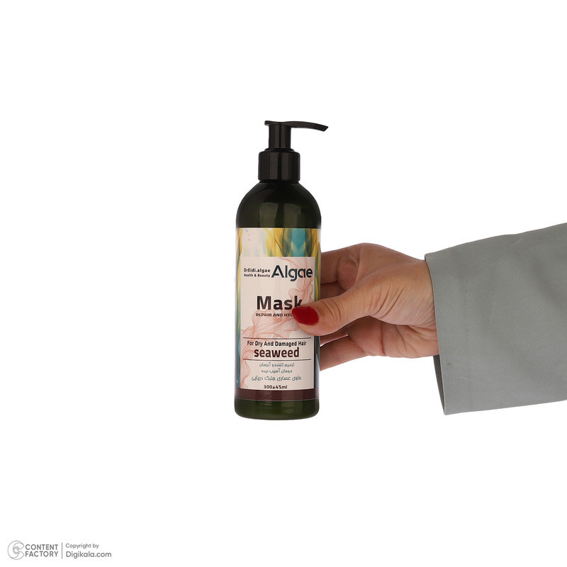 ماسک ترمیم کننده مو دکتر عیدی آلگا مدل Seaweed مناسب برای موهای خشک و آسیب دیده حجم 300 میلی‌لیتر