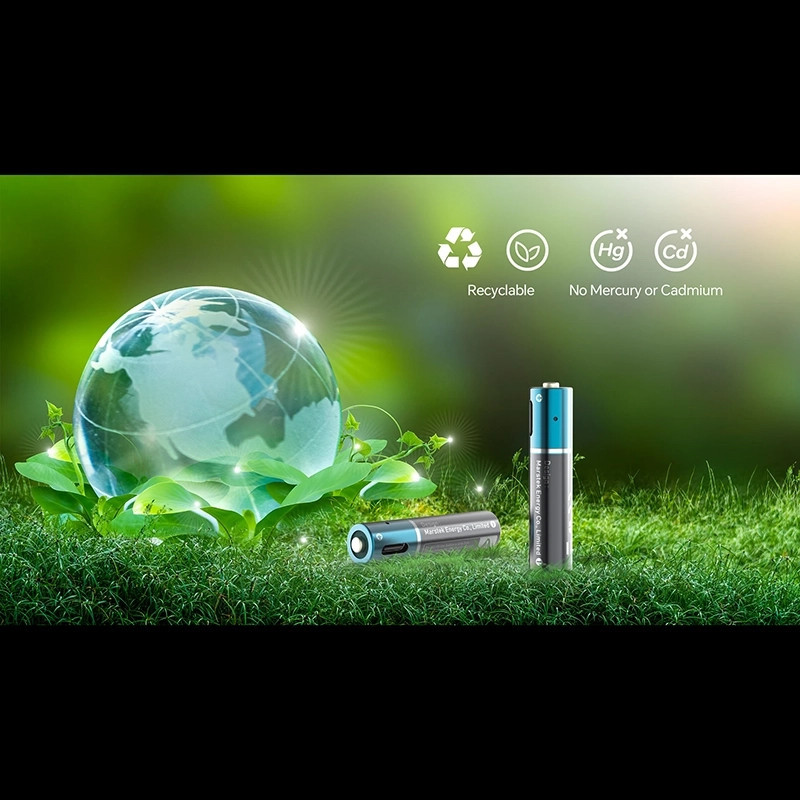 باتری قلمی شارژی مارس تک مدل Type-C پک چهار عددی بسته ۴ عددی