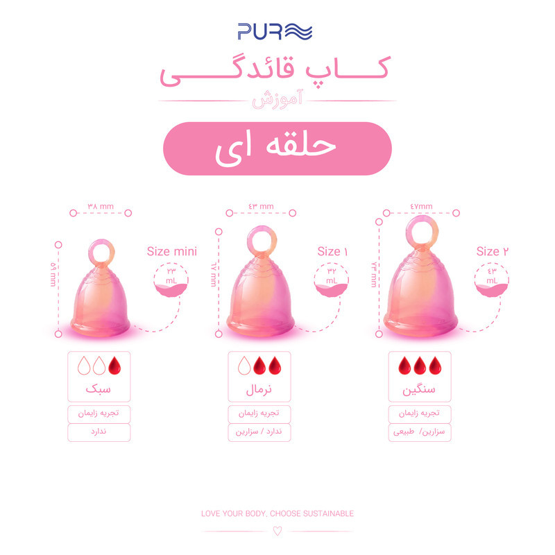 کاپ قاعدگی پیور مدل حلقه ای سایز Mini