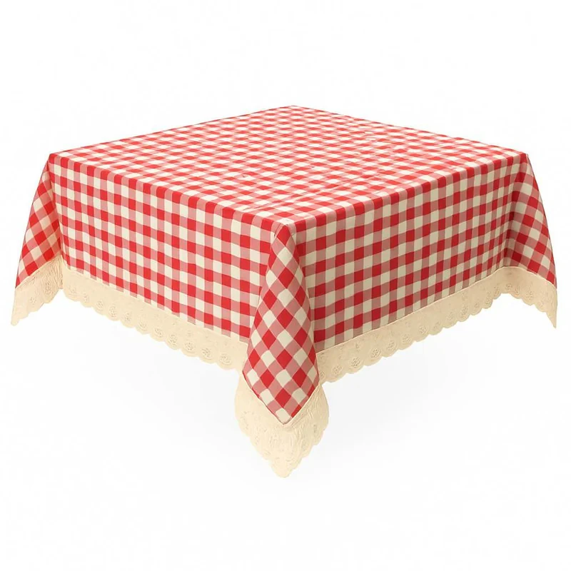 رومیزی مدل چهارخانه  سایز 200x150 سانتی‌متر