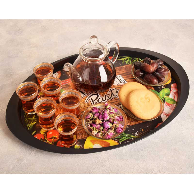 سینی مهروز مدل S-2006-115 طرح Barbecue