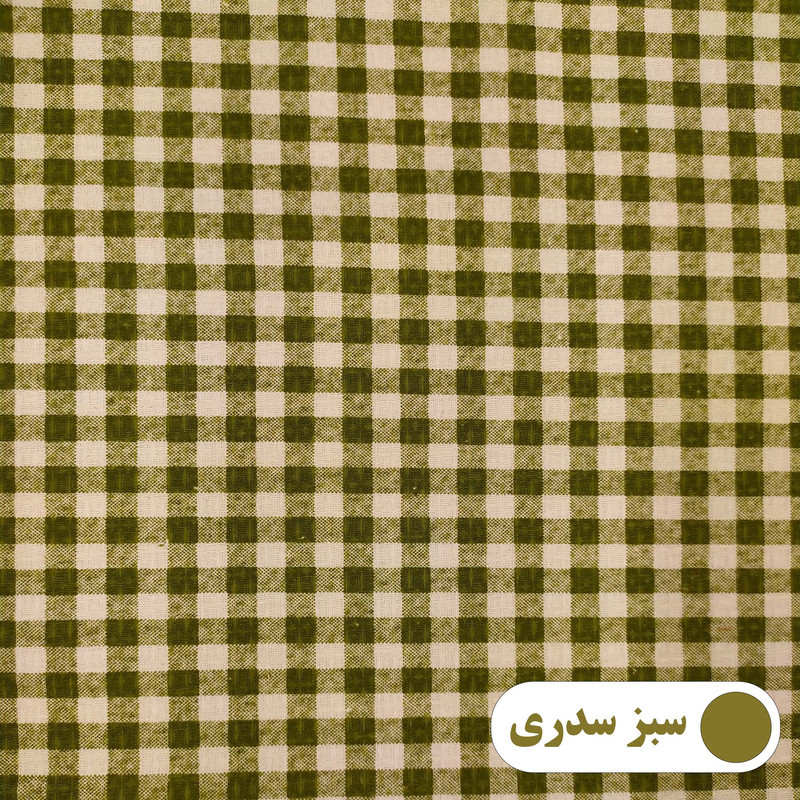 رومیزی پانیذ پود مدل چهارخانه گرد سایز 140x140 سانتی‌متر