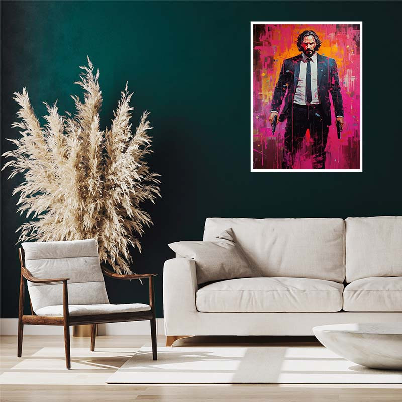 پوستر کارنيکا طرح جان ویک John Wick کد 25145 مجموعه 8 عددی