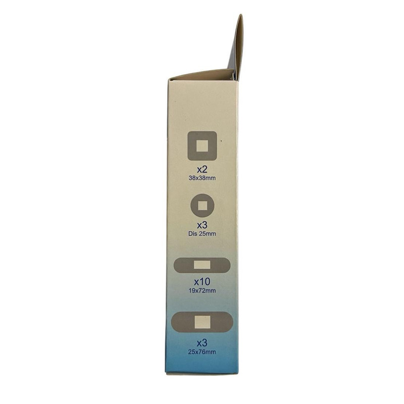 چسب زخم اسمایل پلاس مدل Blue Detectable کد 6304 بسته 18 عددی