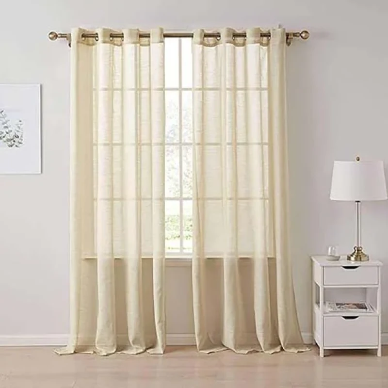 پرده مدل حریر نازلی کد p3070 سایز 600x290 سانتی متر