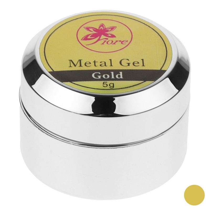 ژل کاشت ناخن فیوره مدل Metal وزن 5 گرم رنگ طلایی
