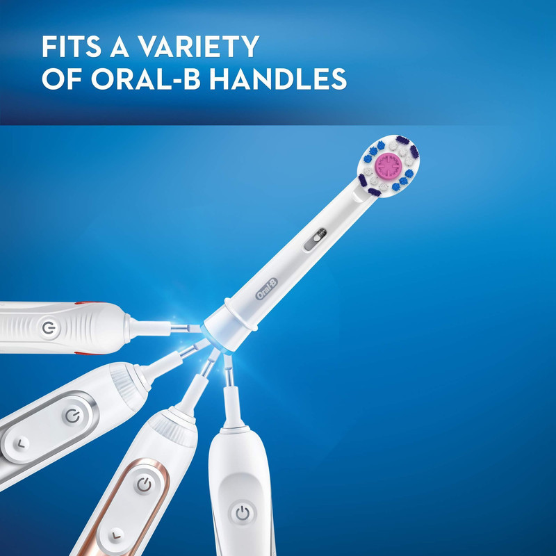 سری یدک مسواک برقی اورال-بی مدل PRO 3D White بسته 2 عددی