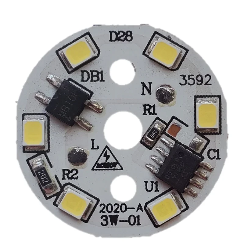 چیپ ال ای دی 3 وات مدل ML-S-3W-D28 بسته 10 عددی