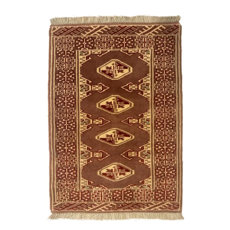 فرش دستبافت نیم متری مدل ترکمن کد  Nkpstp16