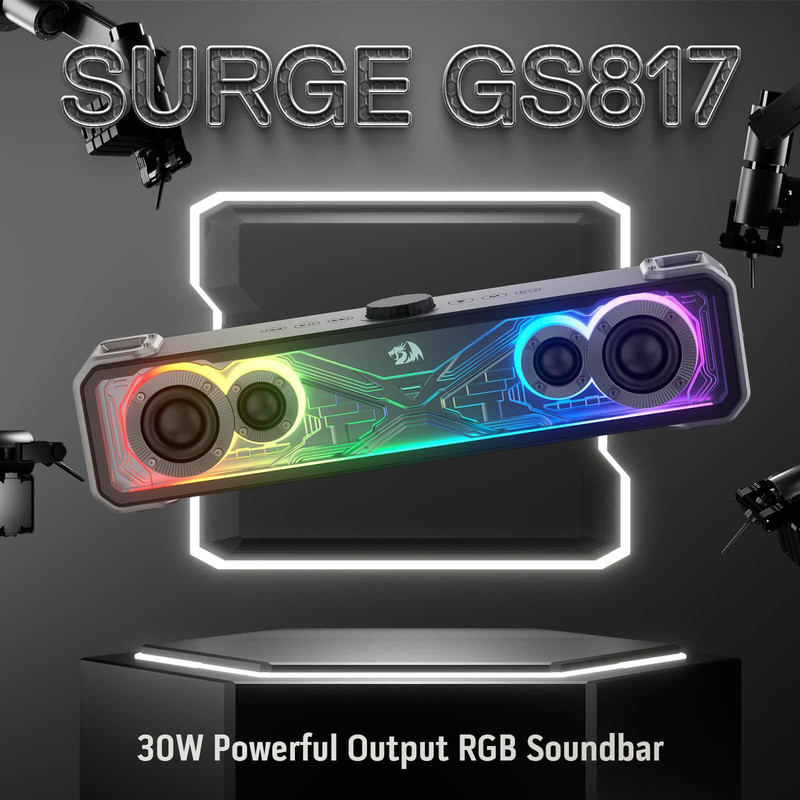 اسپیکر بلوتوثی ردراگون مدل SURGE GS817 RGB