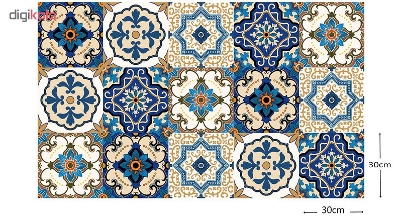 استیکر کاشی مدل آبتین مجموعه 15 عددی