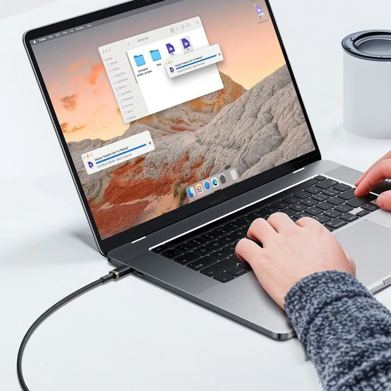 کابل تبدیل USB-C بیسوس مدل Dura Series 240W طول 1 متر