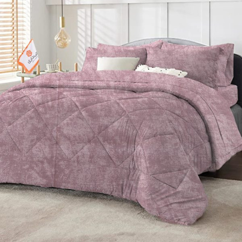 لحاف چیداری مدل پتینه یک نفره سایز 160x220 سانتی متر