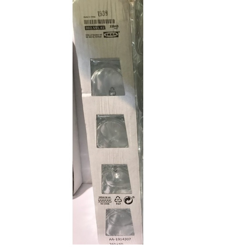 جاشمعی ایکیا مدل GLASIG به همراه شمع LED مجموعه 10 عددی