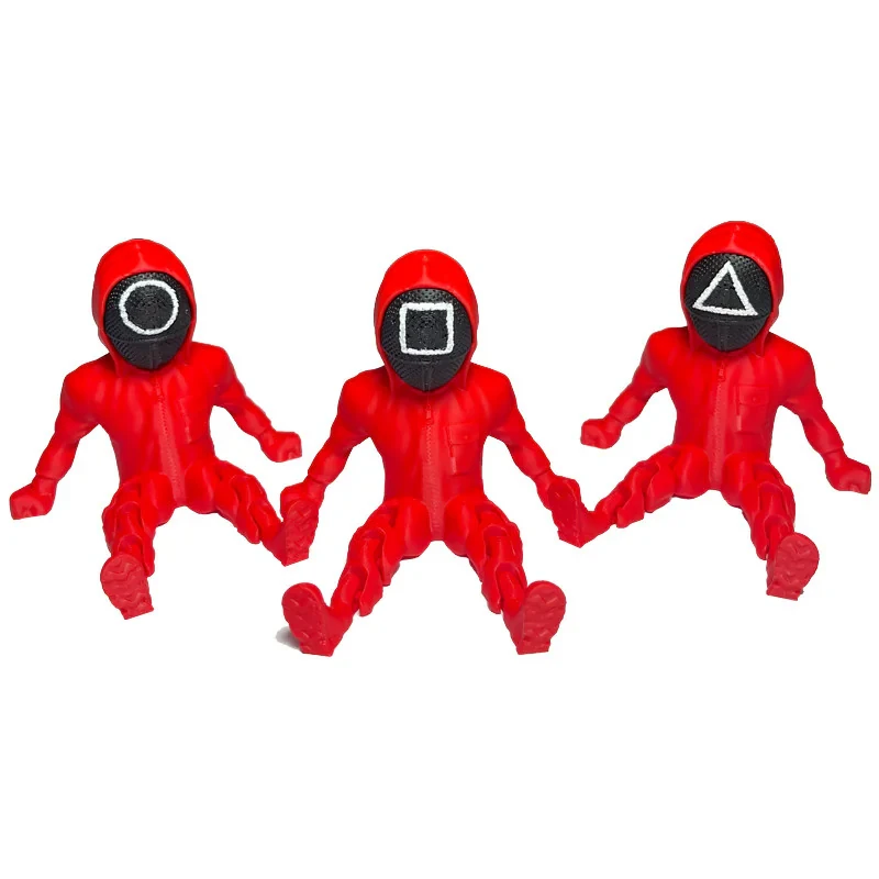 فیگور مدل Squid Game طرح نگهبانان بازی مرکب مجموعه 3 عددی