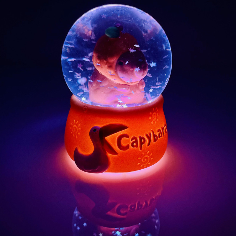 گوی مدل چراغدار Capybara طرح کوالا هویج عاشق کد D1623.11.S600