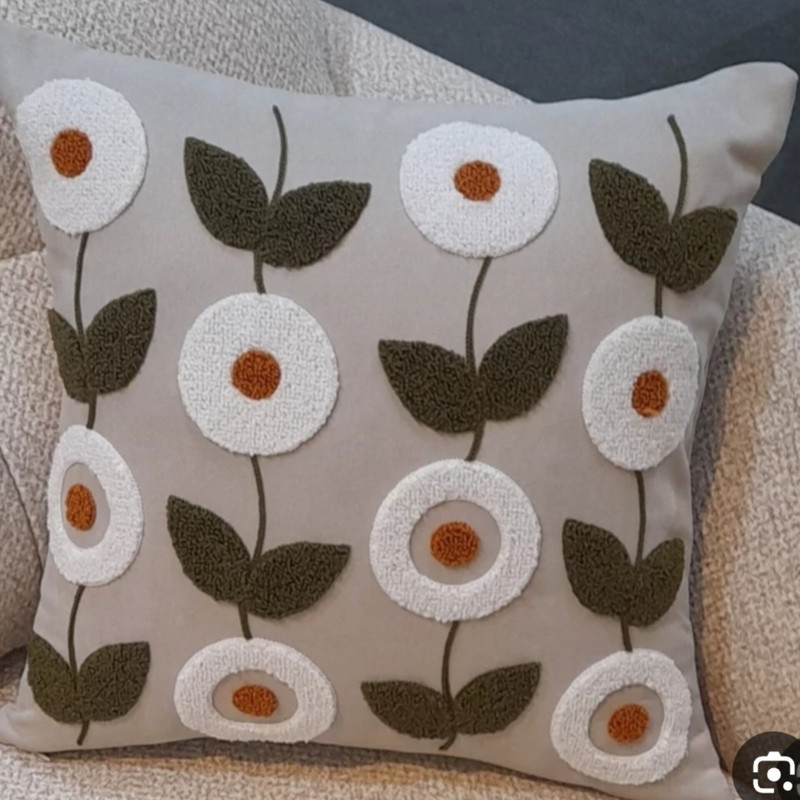 کاور کوسن مدل پانچ دوزی کد K1360 سایز 45*45 سانتی متر