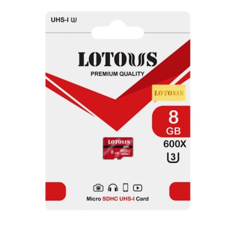 کارت حافظه لوتوس مدل microSDHC 600X ظرفیت 8 گیگابایت