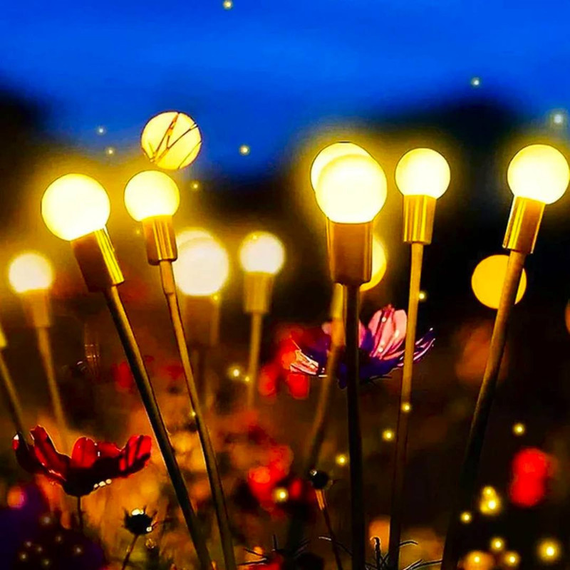 چراغ پارکی سولونیکس مدل گل شب تاب 10 مجموعه 6 عددی