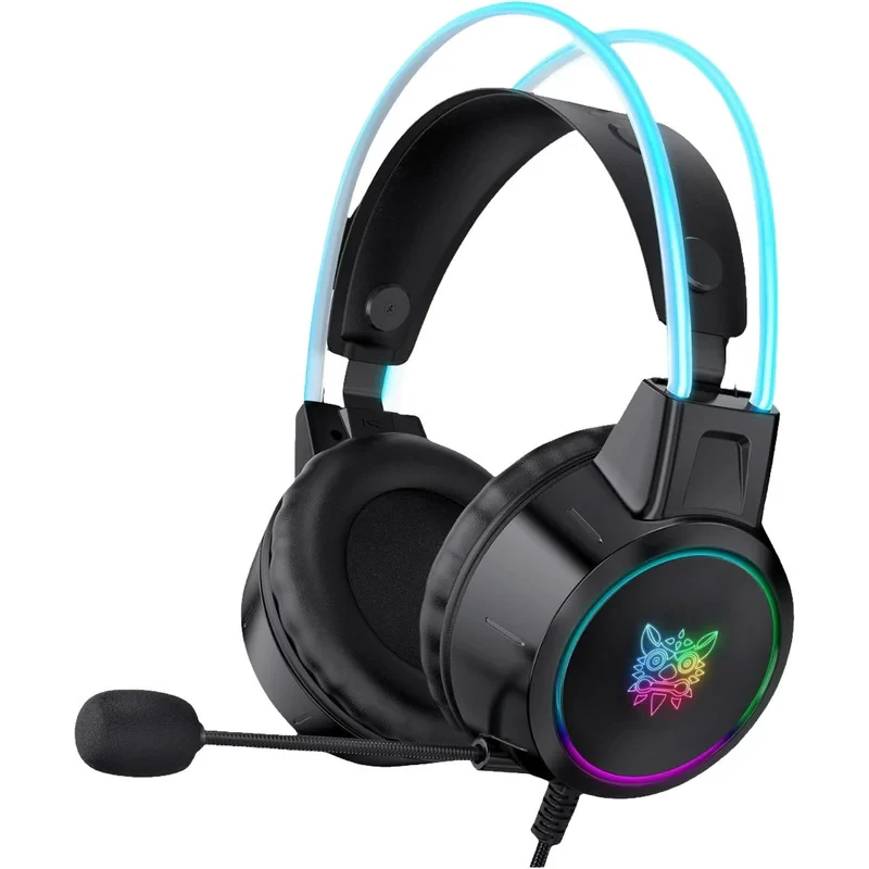 هدست گیمینگ اونیکوما مدل X15 Pro، درگاه شارژ USB، دارای نورپردازی RGB، با قابلیت اتصال به چند دستگاه