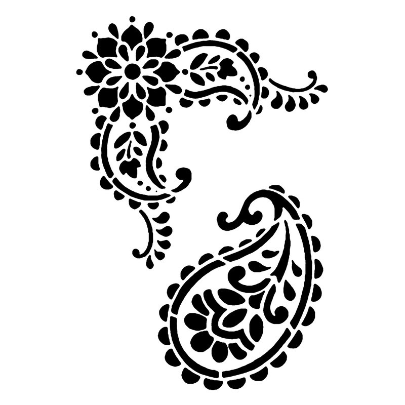 شابلون باتیس آرت طرح ترنج کد 572