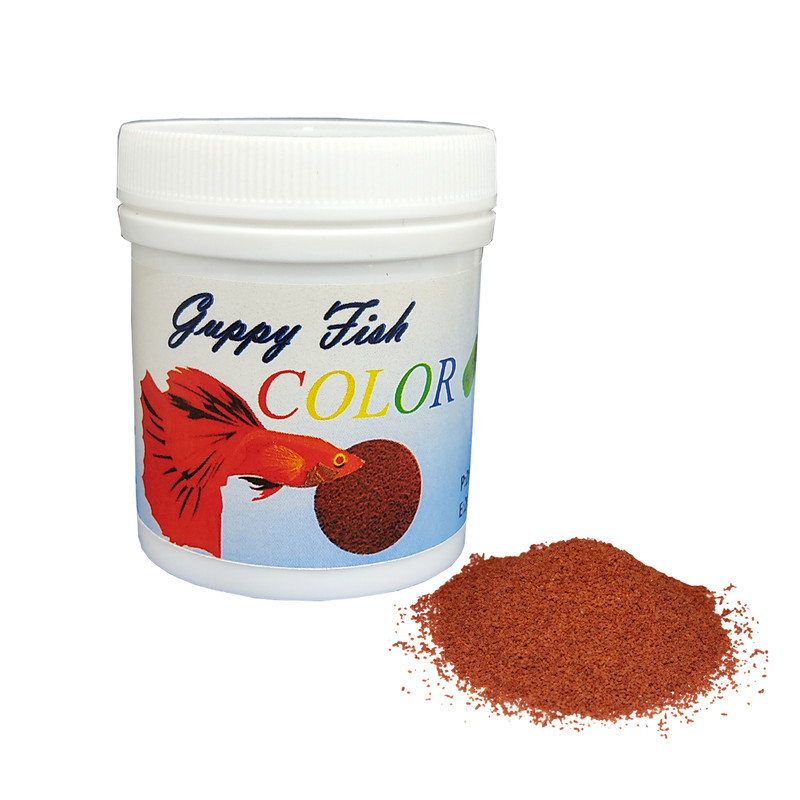 غذای ماهی گوپی مدل spirulina & color & protein وزن 150 گرم بسته 3 عددی