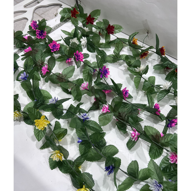 گل مصنوعی مدل ریسه نیلوفر با ابعاد 2x5x150 سانتی‌متر و وزن 100 گرم