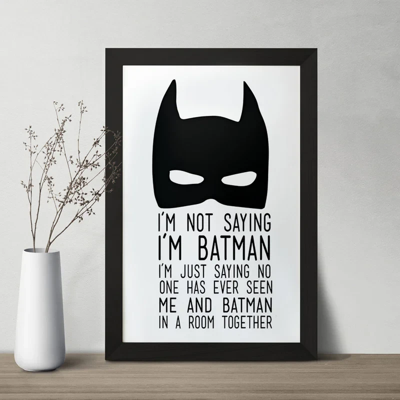تابلو خندالو مدل بتمن (Batman) کد F3976