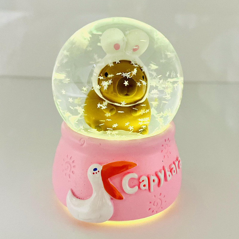 گوی چراغ‌دار مدل مینی Capybara طرح کوالا خرگوش عاشق کد D1623.15