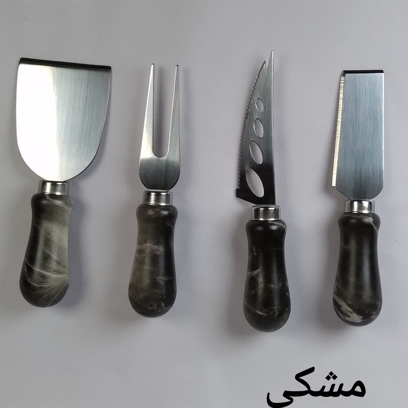 سرویس کارد صبحانه چهار پارچه طرح ماربل