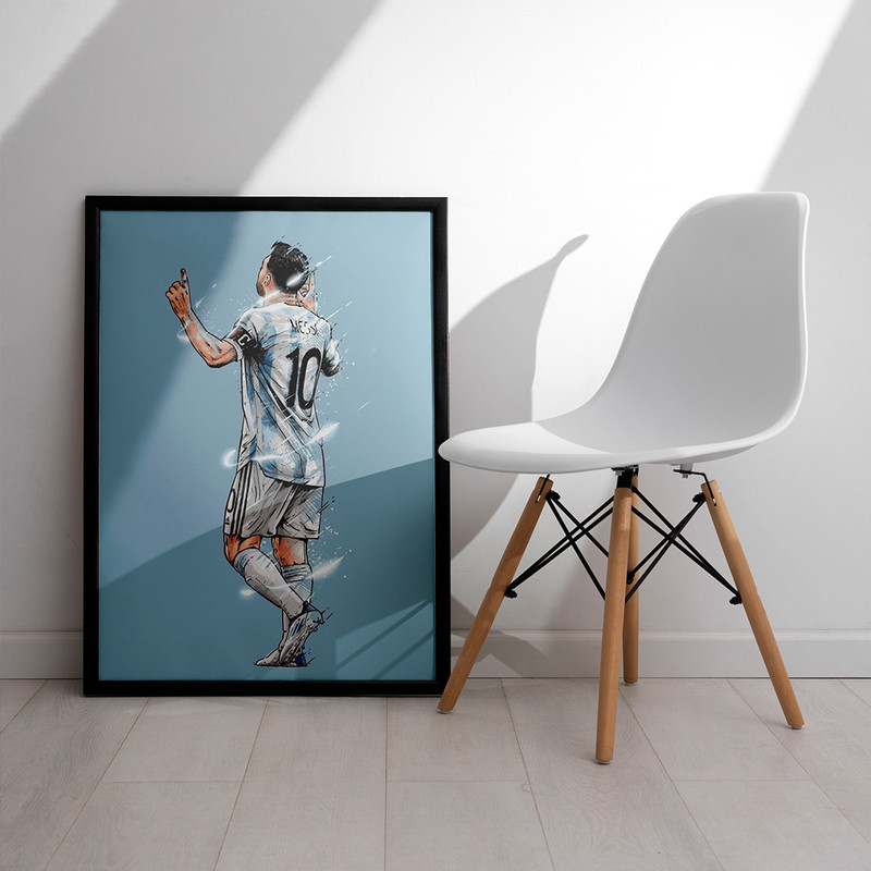 تابلو مدل دیواری طرح مسی Messi کد FD492