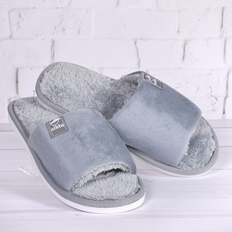 دمپایی حوله ای زنانه نیکتا مدل GRY.1250