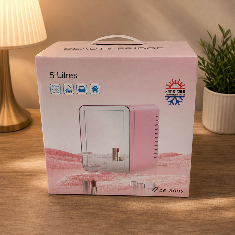 یخچال خودرو مدل Beauty mini refrigetor ظرفیت 5 لیتر