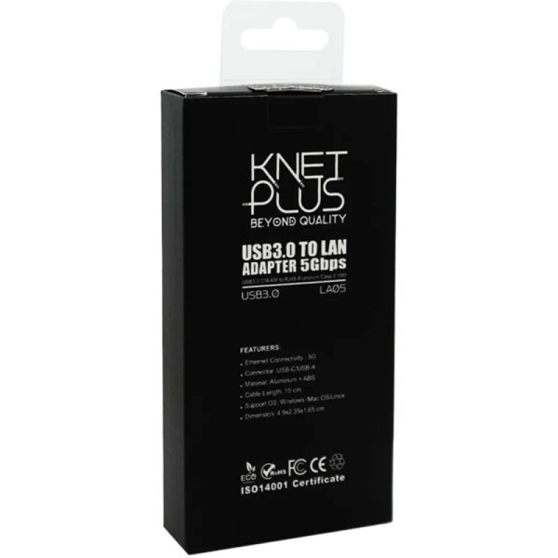 مبدل USB-C به LAN کی نت پلاس مدل KP-LA05