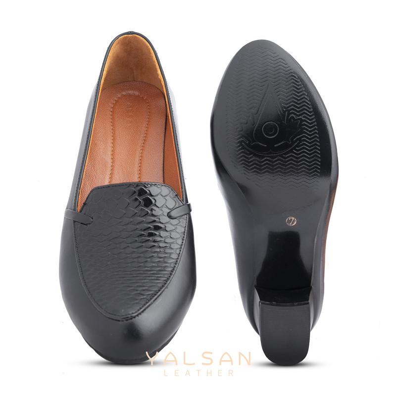ست کیف و کفش زنانه چرم یلسان مدل هیوار کد KELARA-MRV-915-msk