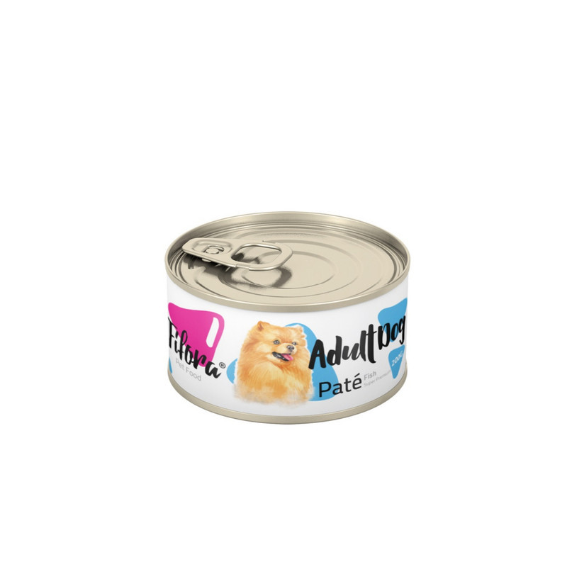 کنسرو غذای سگ نژاد کوچک فیفورا سوپر پریمیوم مدل Adult Dog Small Breed Fish Pate طعم ماهی وزن 200 گرم