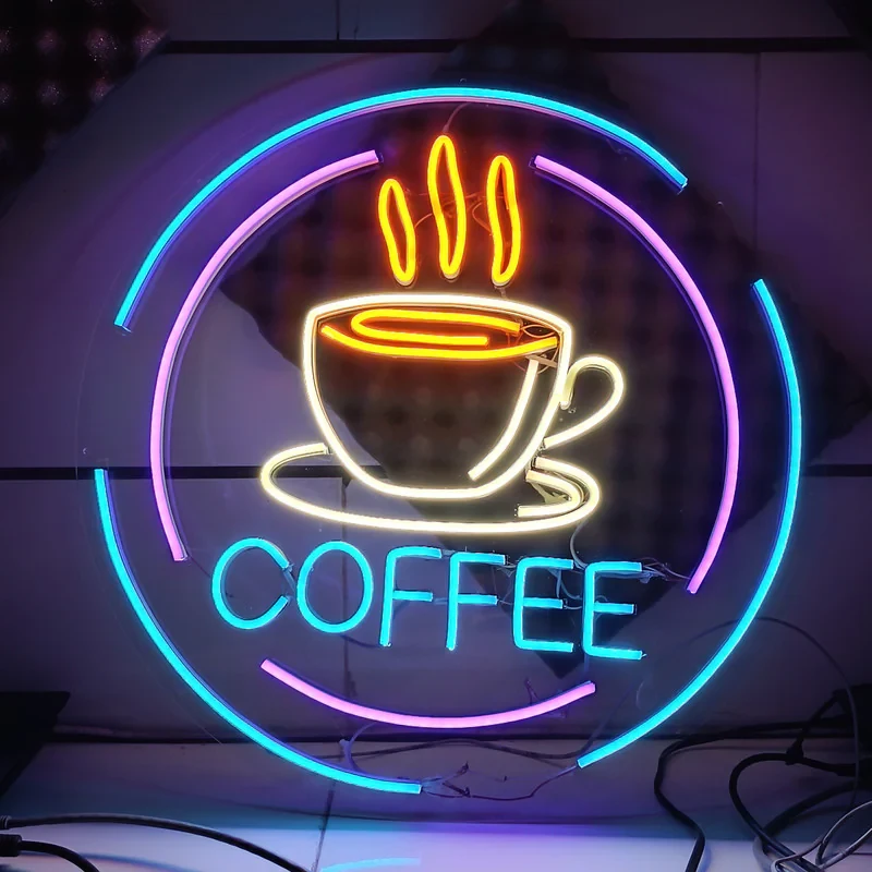چراغ نئونی طرح coffee کد CO2025