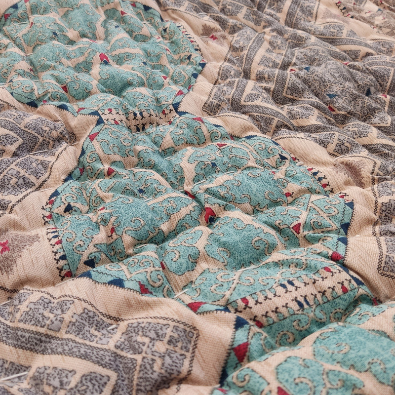لحاف کرسی مدل دست دوز طرح لوزی سایز 350×350 سانتی متر