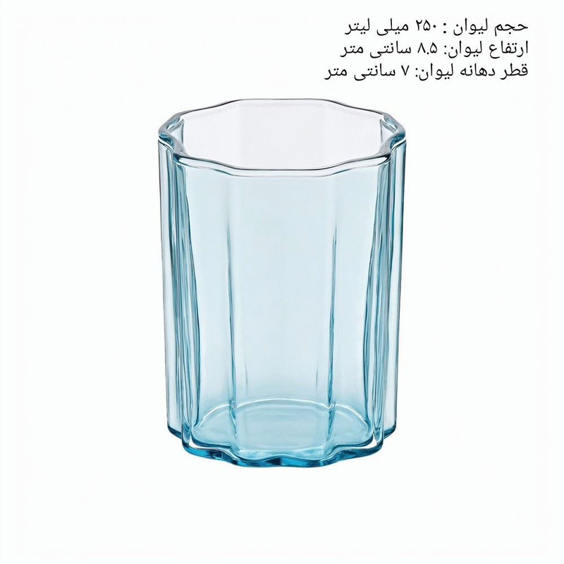 لیوان دلی مدل Ice Land هلالی بسته 6 عددی