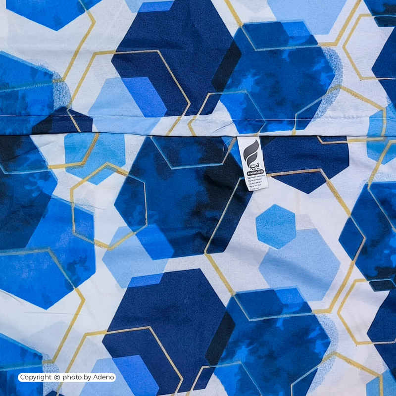 کاور لحاف آدنو مدل Hexagon کد CH134 یک نفره سایز 160x220 سانتی متر