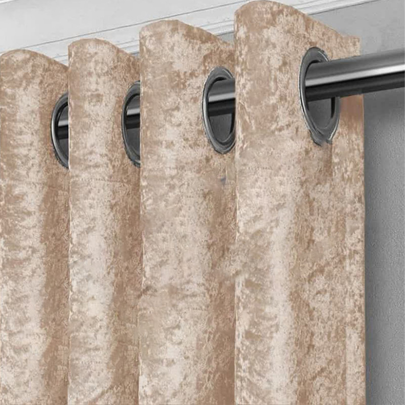 پرده پانچ تیکو دکو مدل مخمل کراشد سایز 280 × 160 سانتی‌متر