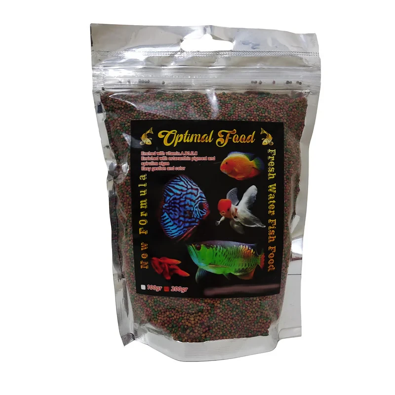 غذا ماهی مدل گرانولی کد n02 وزن 200 گرم