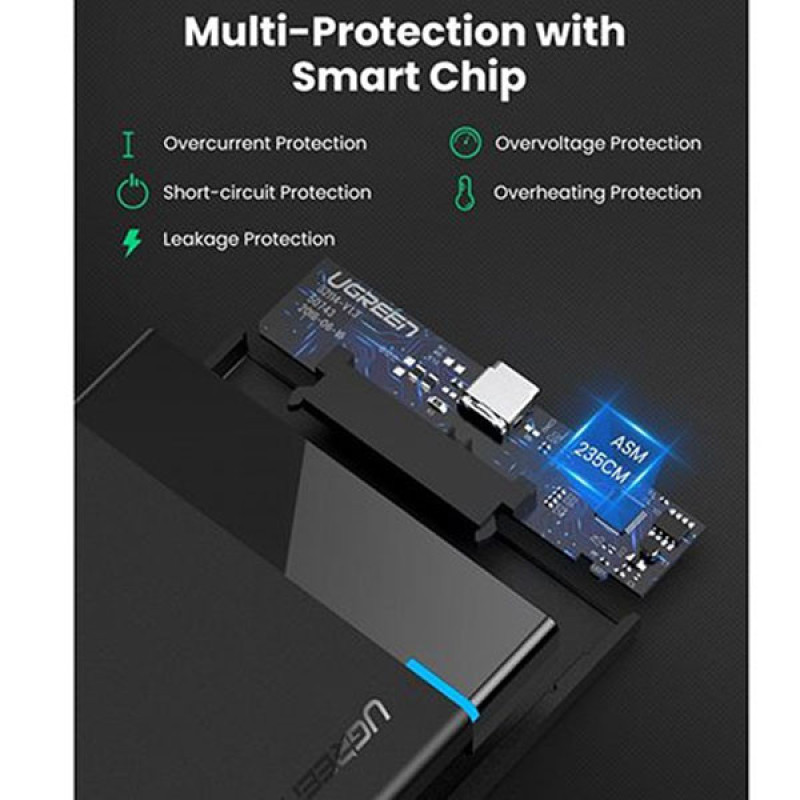 باکس تبدیل SATA به USB3.1 یوگرین مدل US221-50743