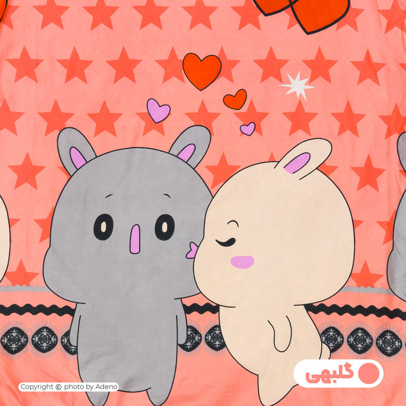 ملحفه میکرو کودک آدنو مدل Lovely کد MC09 سایز 100x150 سانتی متر
