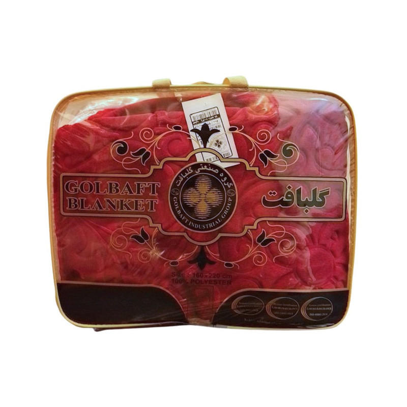 پتو یک نفره گلبافت مدل الوان گل برجسته کد 60023 سایز 220x160 سانتی‌متر